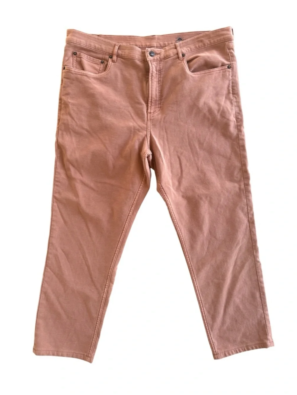Faherty Stretch Terry 5 Pocket Pants Mens 38x27 Athletic Fit Mesa Red